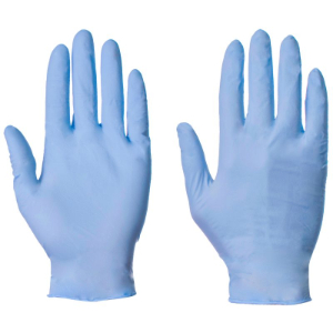 Small ArmorTouch® Blue Nitrile Powder Free Disposable Gloves (Box of 100)